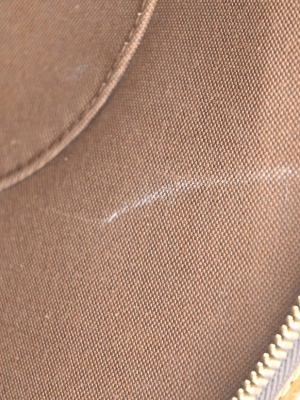 LOUIS VUITTON LV Logo Ellipse MM Hand Bag Monogram Leather Brown - Picture 11 of 16